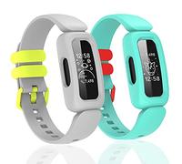 Bandas de silicona para Ace 3, resistentes al agua y suaves bandas de repuesto para Ace 3 bandas para niños y niñas, accesorios para pulsera deportiva para Ace 3 Activity Tracker (gris, verde menta)