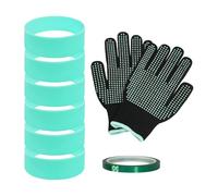 Bandas De Silicona Para Vaso De Sublimación - Juego De Fundas Elásticas De 6 Piezas | Anillos Envolventes Resistentes Al Calor Para Imprimir | Para Arte Botella De Agua Taza De Viaje Taza Hogar Artesa