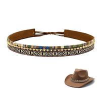Bandas de sombrero de vaquero para mujeres y hombres, bandas de sombrero de vaquera para sombreros occidentales, sombreros Fedora, cinturón de sombrero vintage
