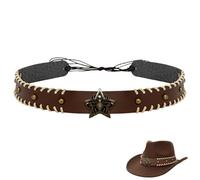 Bandas de sombrero de vaquero para mujeres y hombres, bandas de sombrero de vaquera para sombreros occidentales, sombreros Fedora sombreros de paja, sombrero vintage