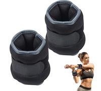 Bandas de tobillo ponderadas, pesas de tobillo ajustables | 1 par de bandas de pulsera de pierna de fitness conjunto,Equipo de entrenamiento de fuerza de piernas para correr, gimnasia, aeropuerto