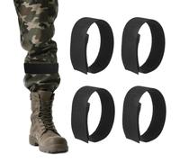 Bandas de Velcro para Botas,4 Piezas Banda Elástica para Pantalones de Ciclismo,Clips Elásticos para Pantalones de Ciclismo,para hombres y mujeres, caza,senderismo,ciclismo, uniformes militares