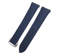 Bandas de vigilancia de 20 mm Bandas de reloj de cuero de cuero para Omega 300 AT150 Planet Ocean Nylon Watch Strap for Man Woman