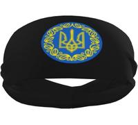 Bandas deportivas con el escudo de armas de la República Popular de Ucrania para hombre y mujer, muñequeras y diademas elásticas antideslizantes para baloncesto, tenis, entrenamiento, gimnasio y yoga.