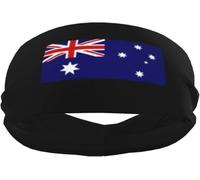 Bandas deportivas con la bandera de Australia para hombre y mujer, muñequeras y diademas elásticas antideslizantes para baloncesto, tenis, entrenamiento, gimnasio y yoga. Absorbentes y transpirables (