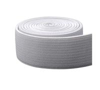 Bandas Elásticas A Rayas, Cinta Elástica Gillter De 25MM For Sombreros, Bolsas For Ropa, Pantalones, Correas De Goma, Accesorios De Costura DIY, 2 Yardas(Bianco,1yard)