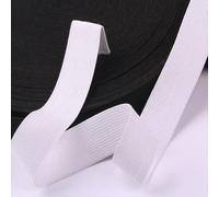 bandas elásticas, banda elástica para coser, Banda elástica, cinturón elástico, banda Eastic de ganchillo blanco y negro for coser accesorios ropa goma punto liso