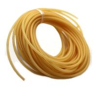 bandas elásticas, Bandas elásticas multicolores de 2, 5 y 10 m, de látex natural 1632, for fitness(Yellow,10MX3MMX6MM)