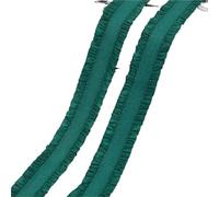 Bandas elásticas coloridas de 5/10/20/45 yardas, cinta elástica de 13mm for coser ropa interior, correa for sujetador, banda de goma, adornos decorativos de encaje(32GrassGreen,13mm-45Yards)