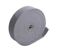 Bandas elásticas de 2 cm x 5 m, esenciales para proyectos de costura de ropa y pantalones (gris)
