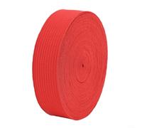Bandas elásticas de 5 m de largo, bandas de goma de 2 cm de ancho para coser prendas y proyectos de manualidades (rojo)