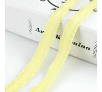 Bandas elásticas de colores de 5/10/20/45 yardas, 13 mm, para coser ropa interior, tirantes de sujetador, adornos de encaje decorativos, color amarillo c