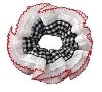 Bandas elásticas de encaje para el pelo para coleta, coletero para mujer, estilo vintage