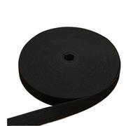 Bandas elásticas de nailon blanco y negro de 10 mm, 15 mm, 20 mm, 25 mm, 30 mm, 35 mm, 40 mm, 45 mm y 50 mm, accesorios de costura for prendas y pantalones.(Black15mm 10meters)
