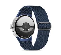 Bandas elásticas de nailon compatibles con Google Pixel Watch 2 Band/Pixel Watch Band - lengüetas de acero inoxidable mejoradas - Correas elásticas trenzadas ajustables de repuesto para mujeres y