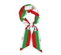 Bandas Elásticas De Satén Para Mujer,Estampado De Bandera Iraní,Soporte Multiusos Para Coleta, Pañuelos Seda Cuello Mujer Turbante,Accesorios Para Trabajo De Oficina O Uso Informal
