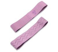 Bandas Elasticas De Tela 2 Bandas Elásticas de Resistencia for Fitness, Yoga y Pilates, Extensor Caderas, Gimnasio, Entrenamiento Ejercicios(Purple-40LB)