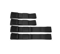 Bandas Elasticas De Tela Juego de 4 Bandas rígidas restricción del Flujo sanguíneo for Entrenamiento Brazos, piernas y glúteos. Bandas oclusión for Hombres Mujeres(4 Black)