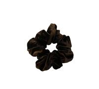 Bandas elásticas de terciopelo grandes for el cabello for mujer, coleteros de colores sólidos, accesorios for sujetar el cabello con cola de caballo for mujer(Dark Coffee)