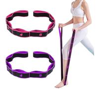Bandas Elasticas Fitness, 2 Piezas Goma Elastica Ejercicio, Cinturon Yoga, Cintas Elasticas Musculacion, Cinta de Yoga Estiramiento para Fitness, Pilates