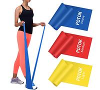 Bandas Elásticas Fitness, 3 Piezas Bandas de Resistencia con 3 Niveles, para Hombre, Mujer, Ejercicios de Musculares, Glúteos, Piernas, Fémur y Yoga en Casa y Gym (1.5M)