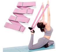 Bandas Elásticas Fitness de Resistencia Con 8 Anillos - Cinturón de Yoga y Estiramiento para Pilates, Gimnasia
