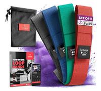 Bandas Elásticas Musculacion en Bucle Set/Cintas de Resistencia + eBook Guía de Ejercicios | Natural Loop Glúteos Bands, Fitness Gimnástica Gluteband Gomas Boxeo Pilates Yoga