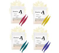 Bandas elásticas ortodóncicas 400 piezas, bandas elásticas dentales multiusos con 8 posicionadores elásticos para aparatos (5/16 3.5 oz)