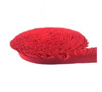 Bandas elásticas para coser, Cinta de encaje elástico de spandex for diadema, multicolor, tallas 2-10 años, 1,6 cm de ancho(Red,2 Yards)