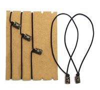 Bandas elásticas para cuaderno de viaje pequeños - Reemplazo de correas de conexión de diario de cuero de repuesto (14 x 11cm) - Paquete de 4 bandas con broches para portátiles de cuero de bolsillo