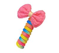 Bandas elásticas para el pelo de dibujos animados trenzadas para el pelo, para niñas, coletas de caballo, coleteros para el teléfono, coleteros para el pelo a granel