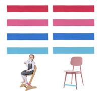 Bandas Elásticas para Sillas Infantiles - 8 Piezas Bandas Elásticas para Pies de Escritorio, Ajuste Flexible Banda Sensoriales para Sillas, Bandas Antiestrés Hinchables para TDAH y Autismo