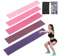 Bandas Elásticas Resistencia, Bandas De Resistencia Fitness, 5 Niveles Bandas Elásticas Portátiles Para Piernas Brazos Espalda Muslos Ejercicio Pilates