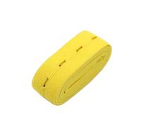Bandas Elásticas Tejidas Del Estiramiento De Elast De La Banda Elástica Del Ojal De 20M M, Amarillo, 20mm 2yads
