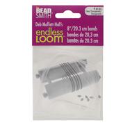 Bandas Endless Loom de The Beadsmith Deb Moffett-Halls de 8 pulgadas de di metro, paquete de 6 piezas, color transparente, para usar con el Endle