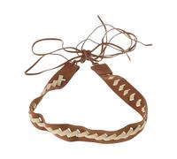 Bandas étnicas para sombreros de Panamá Occidental, accesorios de viaje, F | Paja, cinturón étnico de sombrero occidental para decoración de sombrero de Panamá, accesorios de viaje de repuesto