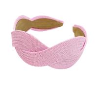 Bandas for el cabello, diadema tejida for mujer, de 5, cm ancho, diademas bohemias, verano, elástica cruzada(Red1)