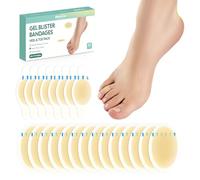 Bandas hidrocoloides Welnove de 22 ct para pies, vendas hidrocoloides resistentes al agua, almohadillas blíster para prevención y recuperación de ampollas