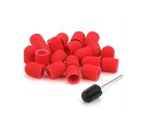 Bandas lijadoras para nail art, 50 tapones de lijado for taladro uñas, accesorios for el cuidado las con agarre goma, multicolor, varios tamaños(Deep Blue)