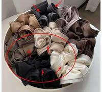 Bandas Para El Cabello De Satén Grandes De 5 Piezas, Suaves Y Lisas, No Tiran Del Cabello, Elásticas Y Estables, Para El Hogar Y Para Salir.