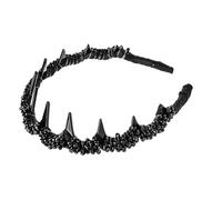 Bandas Para El Cabello, Diademas De Cráneo, Aro Vintage Con Agarre De Los Dientes, No Deslizamiento De 14x14 Cm, Diseño Seguro De Alto Craneo Para Mujeres Daily Gymy Running School Trabajo Viaje Boda
