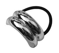 Bandas para el cabello para niñas, bandas para el cabello sin daños | Diadema de cola de caballo de metal, diadema de cola de caballo, arco doble, diadema para cola de caballo, gu