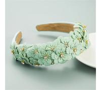 Bandas para el pelo de boda románticas con flores y flores para mujer, diadema acolchada EN8
