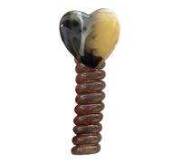Bandas para el pelo en forma de corazón para teléfono, cordón recto en espiral, coleta de caballo, trenzas, cuerda fija para el cabello, accesorios para mujeres y niñas, color negro