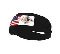 Bandas para el pelo Reserva White Earth and America para hombre y mujer, antideslizantes, absorbentes, para gimnasio, baloncesto, yoga