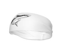 Bandas para el pelo Sharks in Motion para hombre y mujer, antideslizantes y absorbentes, para gimnasio, baloncesto, yoga