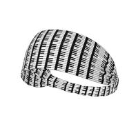 Bandas para el sudor con diseño de piano para hombre y mujer, para hacer ejercicio, para correr, yoga, golf, gimnasio, camping, tenis