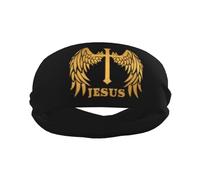 Bandas para el sudor para hombres Jesucristo salvó mi vida 1 Diademas deportivas de entrenamiento para hombres Diadema absorbida Diadema ancha de moda para correr Baloncesto Fútbol Ciclismo Tenis