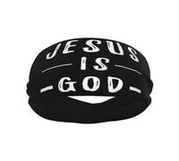 Bandas para el sudor para hombres Jesús es Dios Entrenamiento Diademas deportivas para hombres Diadema absorbida Moda Diadema ancha para correr Baloncesto Fútbol Ciclismo Tenis