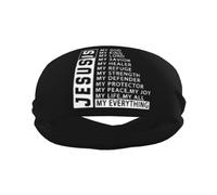 Bandas para el sudor para hombres Jesús es Dios Entrenamiento Diademas deportivas para hombres Diadema absorbida Moda Diadema ancha para correr Baloncesto Fútbol Ciclismo Tenis